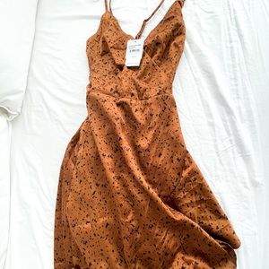 NWT copper flowy dress!